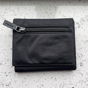 Miu Miu Black 2000s Nylon Wallet